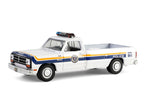 1990 Dodge Ram D250 Pickup Truck "Philadelphia PA Police Department" White with Stripes and Utility Trailer "Hot Pursuit Hitch & Tow" Series 1 1/64 Diecast Model Cars by Greenlight-1