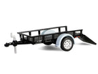 1990 Dodge Ram D250 Pickup Truck "Philadelphia PA Police Department" White with Stripes and Utility Trailer "Hot Pursuit Hitch & Tow" Series 1 1/64 Diecast Model Cars by Greenlight-3