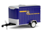 2001 Jeep Cherokee "New York State Police" Blue with Yellow Stripes and Small Cargo Trailer "Hot Pursuit Hitch & Tow" Series 1 1/64 Diecast Model Cars by Greenlight-3