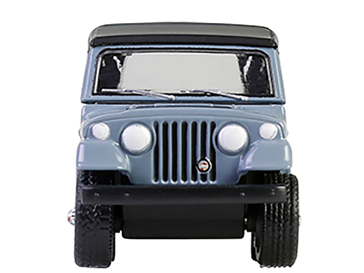 1968 Jeep Jeepster Commando SC-1 Gray with Black Stripes and Top with Canoe Trailer Canoe Rack Canoe and Kayak "Hitch & Tow" Series 32 1/64 Diecast Model Cars by Greenlight-4