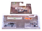 1968 Jeep Jeepster Commando SC-1 Gray with Black Stripes and Top with Canoe Trailer Canoe Rack Canoe and Kayak "Hitch & Tow" Series 32 1/64 Diecast Model Cars by Greenlight-0
