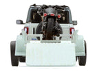 2021 Ford Bronco 4-Door Badlands Cactus Gray with Black Top and Motorcycle with Utility Trailer "Hitch & Tow" Series 33 1/64 Diecast Model Cars by Greenlight-3