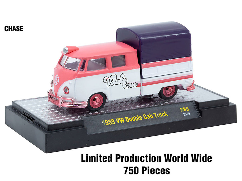 "Auto-Thentics" 6 piece Set Release 99 IN DISPLAY CASES Limited Edition 1/64 Diecast Model Cars by M2 Machines-1