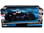 2015 Chevrolet Corvette Z06 "Police" Black with Blue Stripes and White Top "Maisto Design Authority" Series 1/24 Diecast Model Car by Maisto-1
