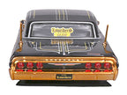 1964 Chevrolet Impala SS Lowrider Black Metallic with Gold Graphics and Gray Interior "Lowriders" "Maisto Design" Series 1/26 Diecast Model Car by Maisto-0