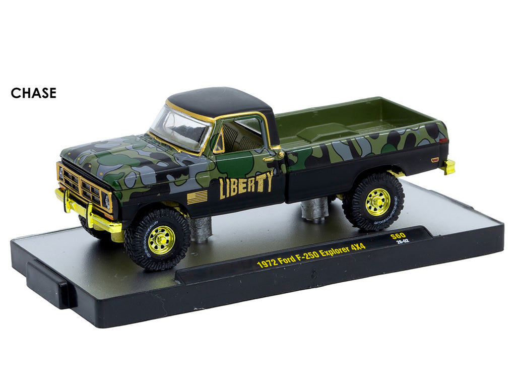 "Auto Meets" Set of 6 Cars IN DISPLAY CASES Release S60 Limited Edition 1/64 Diecast Model Cars by M2 Machines-2