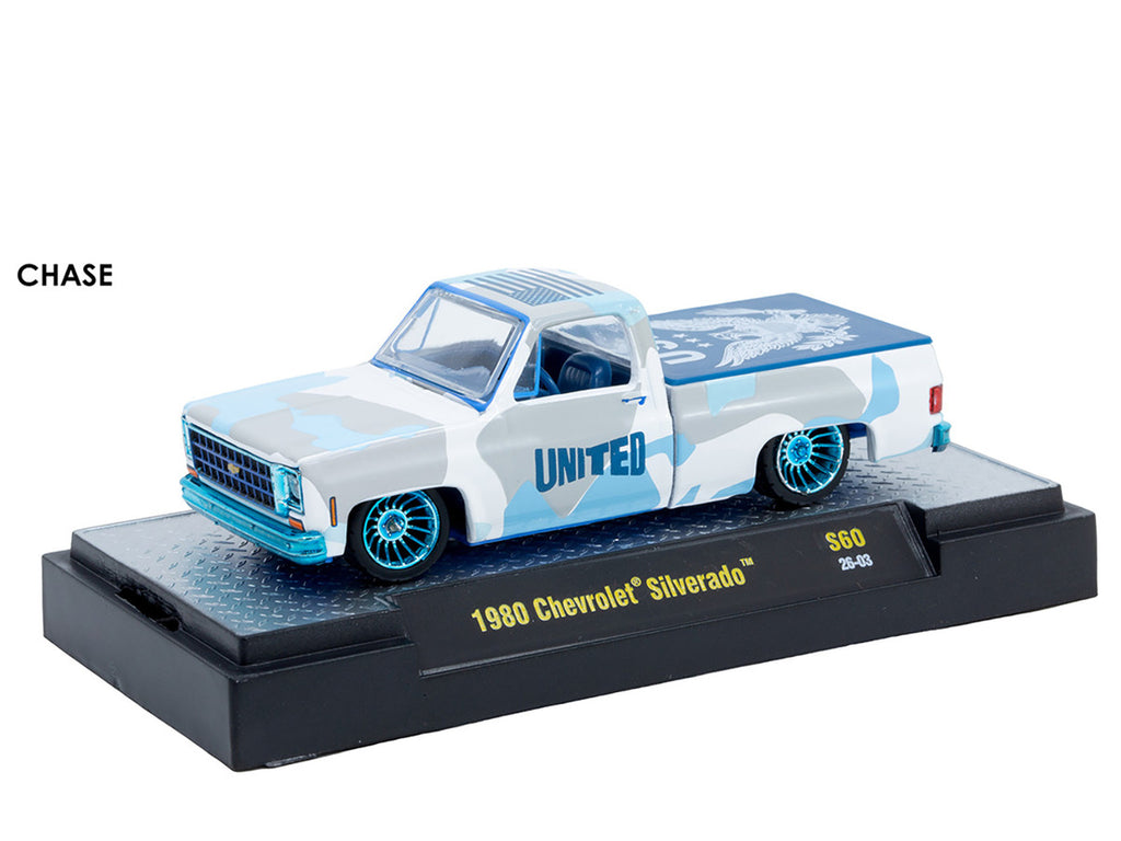 "Auto Meets" Set of 6 Cars IN DISPLAY CASES Release S60 Limited Edition 1/64 Diecast Model Cars by M2 Machines-3