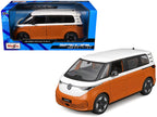 2023 Volkswagen ID. Buzz Van Orange and White "Special Edition" Series 1/24 Diecast Model Car by Maisto-3