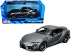 Toyota GR Supra Gray Metallic "Special Edition" Series 1/24 Diecast Model Car by Maisto-4