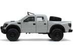 2011 Ford F-150 SVT Raptor Pickup Truck Light Gray with Extra Wheels "Just Trucks" Series 1/24 Diecast Model Car by Jada-1