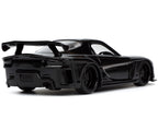 1995 Mazda RX-7 RHD (Right Hand Drive) Black and Black Panther Diecast Figure "The Avengers" "Hollywood Rides" Series 1/32 Diecast Model Car by Jada-3
