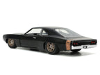 1968 Dodge Charger Widebody Matt Black with Bronze Tail Stripe "F9" (2021) Movie "Fast & Furious" Series 1/32 Diecast Model Car by Jada-1