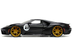 2017 Ford GT #2 Matt Black with Silver Stripes and Gold Wheels "Bigtime Muscle" Series 1/24 Diecast Model Car by Jada-2