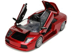 Lamborghini Murcielago Roadster Red Metallic "Hyper-Spec" Series 1/24 Diecast Model Car by Jada-1