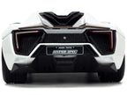 Lykan Hypersport White with Bronze Metallic Rear Spoiler "HKS" "Hyper-Spec" Series 1/24 Diecast Model Car by Jada-4