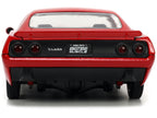1973 Plymouth Barracuda Red with Black Stripes "Bigtime Muscle" Series 1/24 Diecast Model Car by Jada-4
