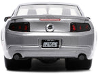 2010 Ford Mustang GT Gray Metallic with Flames "Ford Motor Company" "Bigtime Muscle" Series 1/24 Diecast Model Car by Jada