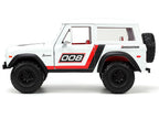 1973 Ford Bronco #008 White with Red and Black Stripes and Red Interior with Extra Wheels "Just Trucks" Series 1/24 Diecast Model Car by Jada-2