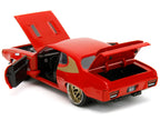 1972 Plymouth GTX Red with Gold Graphics "Bigtime Muscle" Series 1/24 Diecast Model Car by Jada-3