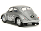 1959 Volkswagen Beetle Gray Metallic with Silver Flames and Boxing Gloves Accessory "Punch Buggy" Series 1/32 Diecast Model Car by Jada-4