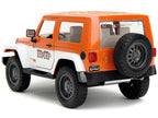 2007 Jeep Wrangler Orange Metallic and White and Orange M&M Diecast Figure "M&M's" "Hollywood Rides" Series 1/24 Diecast Model Car by Jada-3