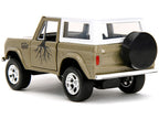 1973 Ford Bronco Gold Metallic with White Top and Groot Diecast Figure "Guardians of the Galaxy" "Marvel" Series 1/32 Diecast Model Car by Jada-3