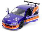 2001 Nissan Silvia S15 RHD (Right Hand Drive) Blue Metallic with Graphics "The Fast and the Furious: Tokyo Drift" (2006) Movie "Fast & Furious" Series 1/32 Diecast Car Model by Jada-3