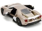 2017 Ford GT Gold Metallic with White Accents "Pink Slips" Series 1/32 Diecast Model Car by Jada-3