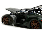 2023 Nissan Z Dark Green Metallic with Black Top "Fast X" (2023) Movie "Fast & Furious" Series 1/24 Diecast Model Car by Jada-2