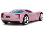 2009 Chevrolet Corvette Stingray Concept Pink Metallic with Blue Tinted Windows "Pink Slips" Series 1/32 Diecast Model Car by Jada-4