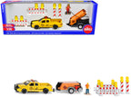 Ram 1500 Pickup Truck Yellow with Compressor Trailer and Worker Figure with Accessories Set 1/50 Diecast Models by Siku-0