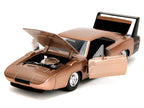 1969 Dodge Charger Daytona Bronze Metallic with Black Tail Stripe "Bigtime Muscle" Series 1/24 Diecast Model Car by Jada-1