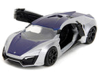 Lykan Hypersport Silver Metallic and Purple "Pink Slips" Series 1/32 Diecast Model Car by Jada-1