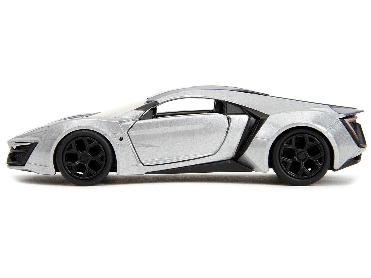 Lykan Hypersport Silver Metallic and Purple "Pink Slips" Series 1/32 Diecast Model Car by Jada-2