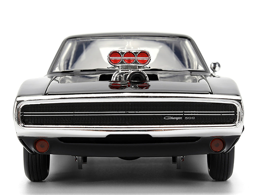 Dom's 1970 Dodge Charger R/T Black "F9" (2021) Movie "Fast & Furious" Series 1/24 Diecast Model Car by Jada-4