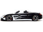 Porsche Carrera GT Convertible #05 Black with White Graphics "Hyper-Spec" Series 1/24 Diecast Model Car by Jada-2