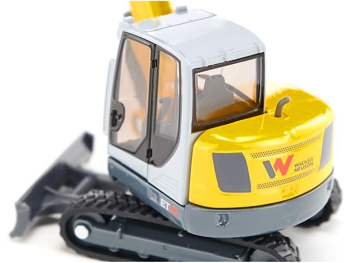 Wacker Neuson ET65 Track Excavator Yellow and Gray 1/50 Diecast Model by Siku-4