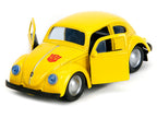 Volkswagen Beetle "Bumblebee" Yellow "Transformers" "Hollywood Rides" Series 1/32 Diecast Model Car by Jada-1