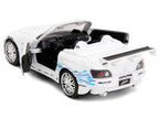 2001 Honda S2000 Convertible White with Graphics "Fast & Furious Remix - 25th Anniversary" Series 1/32 Diecast Model Car by Jada
