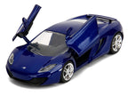 McLaren MP4.12C Blue Metallic "Furious 7" (2015) Movie "Fast & Furious" Series 1/32 Diecast Model Car by Jada-1