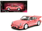Porsche 911 Carrera RS (964) Pink Metallic with White Stripes "Pink Slips" Series 1/18 Diecast Model Car by Jada-4