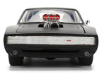 1970 Dodge Charger R/T Matt Black "Fast & Furious" (2009) Movie "Fast & Furious" Series 1/24 Diecast Model Car by Jada-4