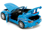 2001 Honda S2000 Convertible Blue with Graphics "Fast & Furious Remix" Series 1/24 Diecast Model Car by Jada-1