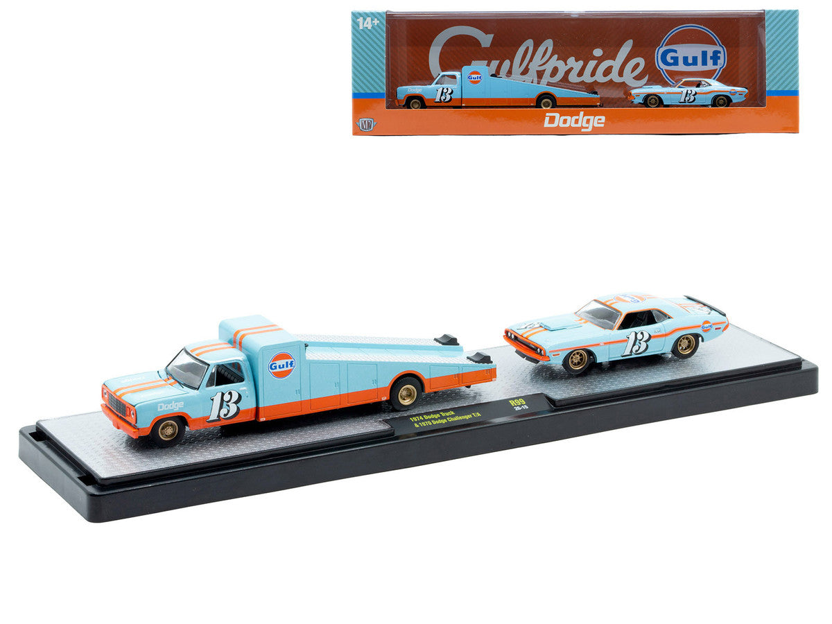 Auto Haulers Set of 3 Trucks Release 99 Limited Edition to 7600 pieces Worldwide 1/64 Diecast Models by M2 Machines-3