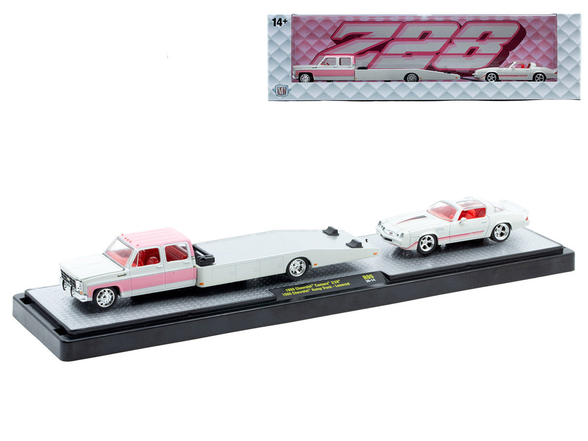 Auto Haulers Set of 3 Trucks Release 99 Limited Edition to 7600 pieces Worldwide 1/64 Diecast Models by M2 Machines-1
