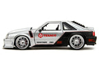 1989 Ford Mustang GT "Texaco" Silver Metallic and Matt Black "Bigtime Muscle" Series 1/24 Diecast Model Car by Jada-0