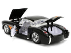 1957 Chevrolet Corvette Black with Flame Graphics and White Interior "Bigtime Muscle" Series 1/24 Diecast Model Car by Jada-1
