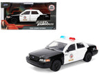 Ford Crown Victoria "LAPD (Los Angeles Police Department) Black and White "The Fast and the Furious" (2001) Movie "Fast & Furious" Series 1/32 Diecast Model Car by Jada-0