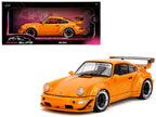 RWB Bodykit "Hibiki" Orange Metallic "Pink Slips" Series 1/18 Diecast Model Car by Jada