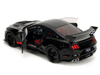 Shelby GT500 "Code Red" Black with Red Stripes "Pink Slips" Series 1/18 Diecast Model Car by Jada-2
